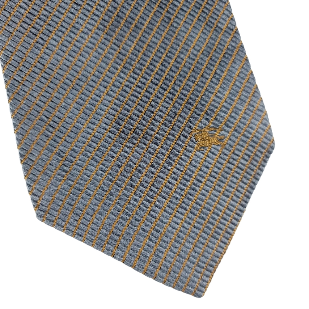 Burberry Striped Brown Silk Tie - Picture 4 of 4